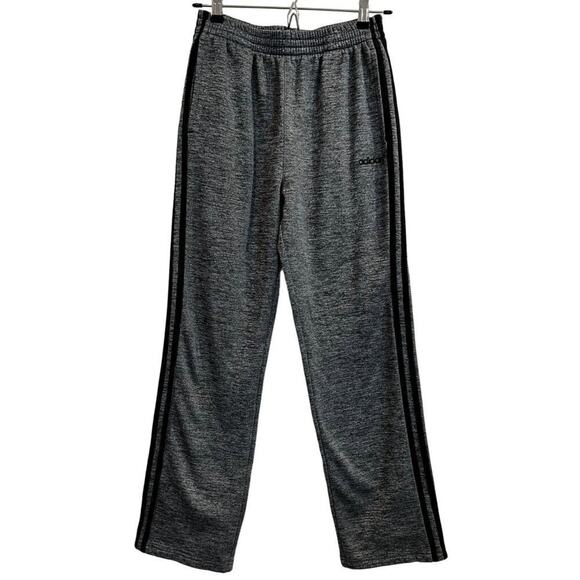 Adidas Boys Size XL (18/20) Pants Sweatpants Grey Black Elastic Waist - Picture 1 of 9